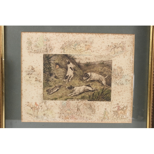 90 - FRANK PATON (1855-1909)  'Hunting Incidents'  signed engraving  25.5 x 20.5cm  and two other prints ... 