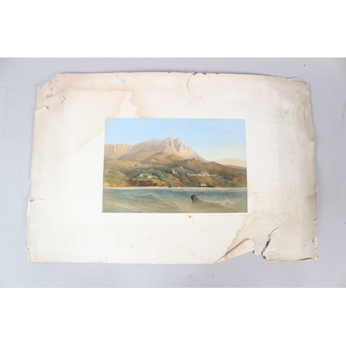 92 - CARLO BOSSOLI (1815-1884)  Prince Vorontsov's Palace in Alupka  coloured lithographic print  unframe... 