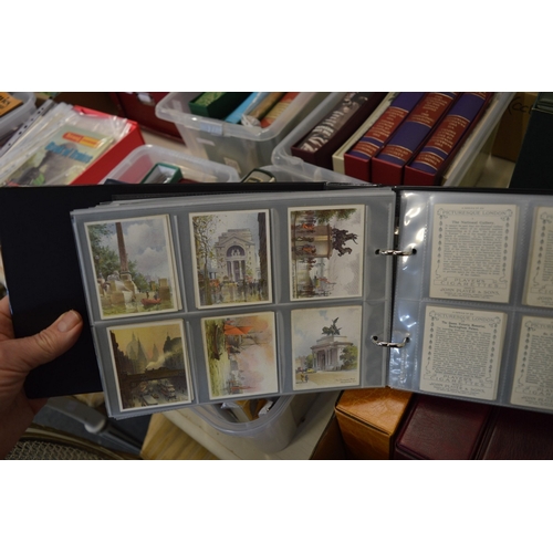 739 - Four albums of cigarette cards.