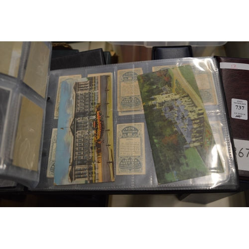 741 - Four albums of cigarette cards.