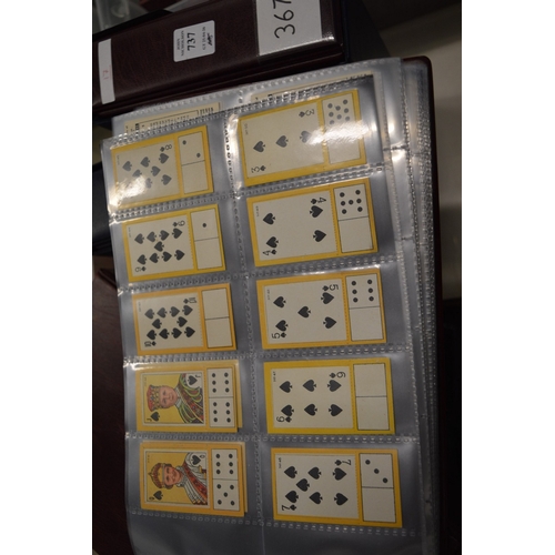 741 - Four albums of cigarette cards.