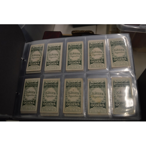 741 - Four albums of cigarette cards.