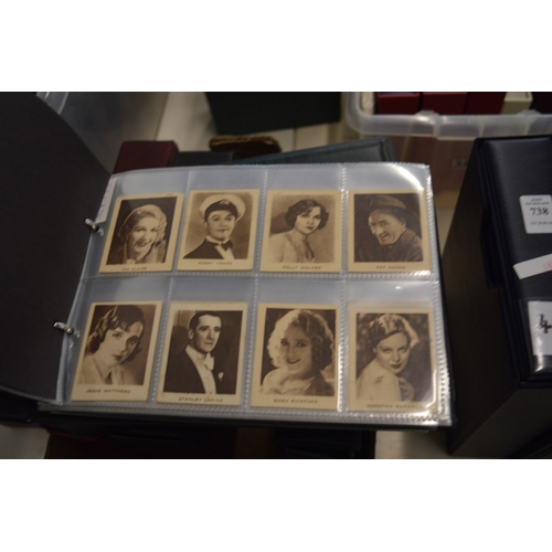 741 - Four albums of cigarette cards.