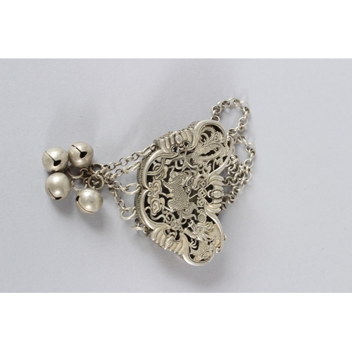 5 - A CHINESE WHITE METAL AUSPICIOUS 