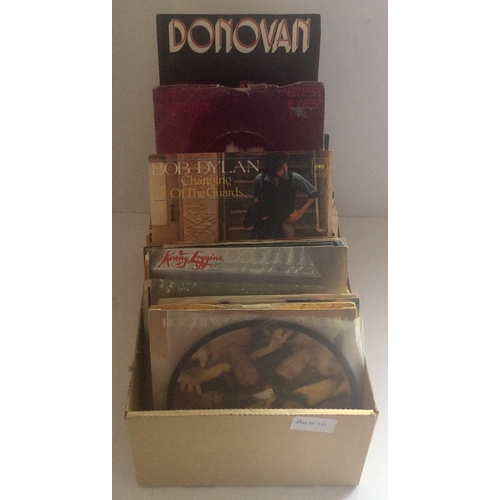 48 - Box Of 7” Vinyl 45rpm Records. Here we have a box containing mostly 1960’s vinyl records. Artists to... 