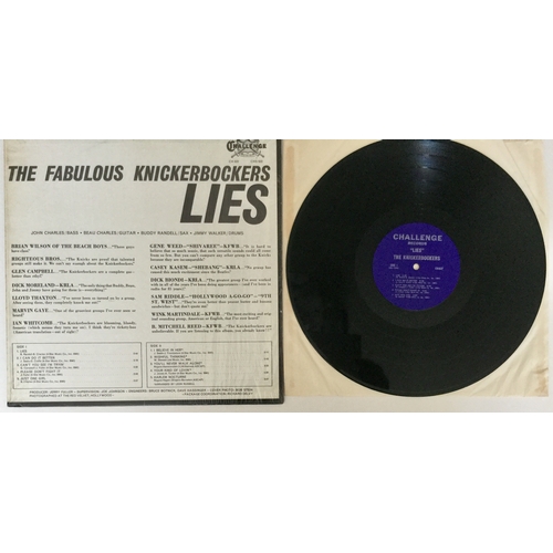 15 - The Knickerbockers - ‘Lies’ LP Vinyl 33rpm Record. Fabulous! RARE!! Blue label Challenge Mono CH 622... 