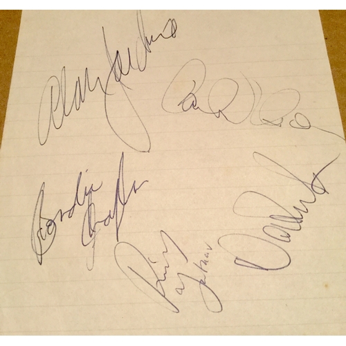 32 - Beach Boys Autographs and collection of Vinyl Records. Here we have attributed autographs of all fiv... 