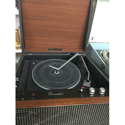 273 - Hacker Grenadier Record Player. Rare Vintage Record Player Manufactured by: Hacker Radio Ltd, Maiden... 