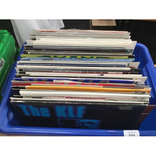 221 - Box Of Trance / House 12” Vinyl Records. Artists to include - KLF - Paul Van Dyke - Da Hool - Nightm... 