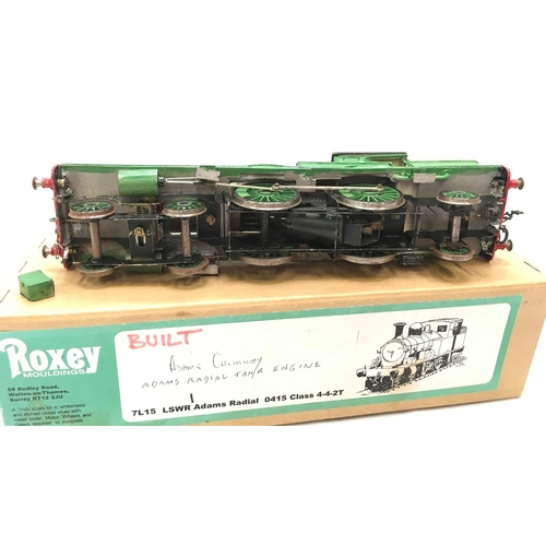 198 - Roxey Mouldings kit-built 7L15 LSWR Adams Radial 0415 Class 4-4-2 Tank Locomotive. Appears F, motor ... 