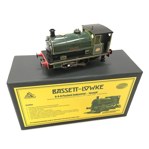 200 - Bassett-Lowke (Corgi) modern issue ref. BL99063 0-4-0 Peckett Industrial Saddle Tank Loco 'Joseph' i... 