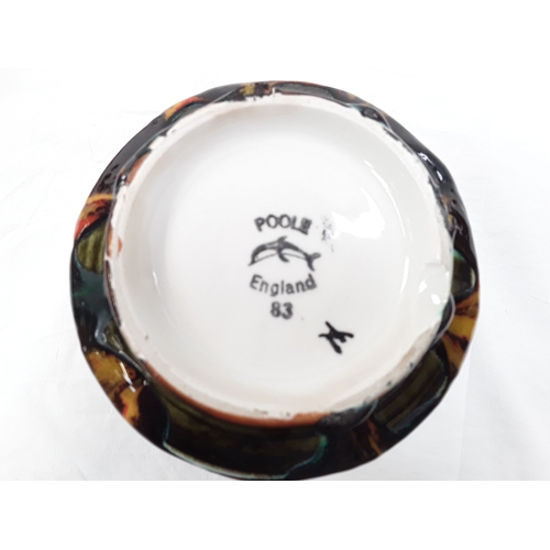70 - Poole Pottery shape 88 carved delphis bowl 7