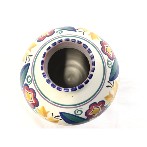 95 - Poole Pottery shape 620 YW pattern art deco vase by Nellie Bishton 6