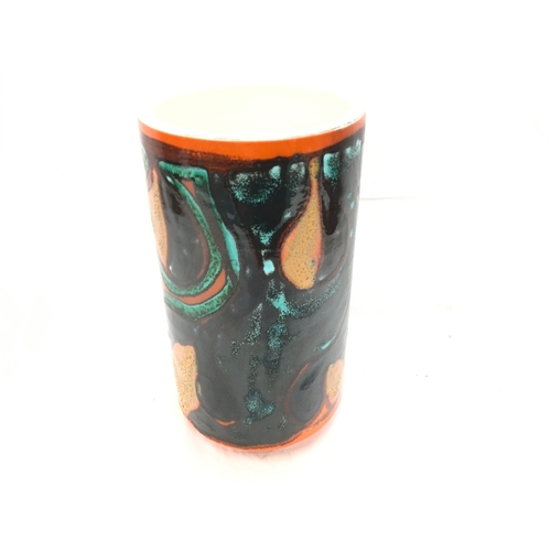 145 - Poole Pottery shape 84 orange delphis vase 9