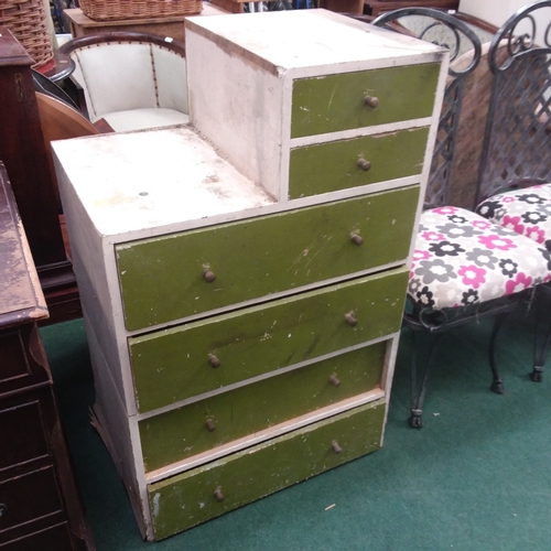 1434 - A retro chest of six drawers.