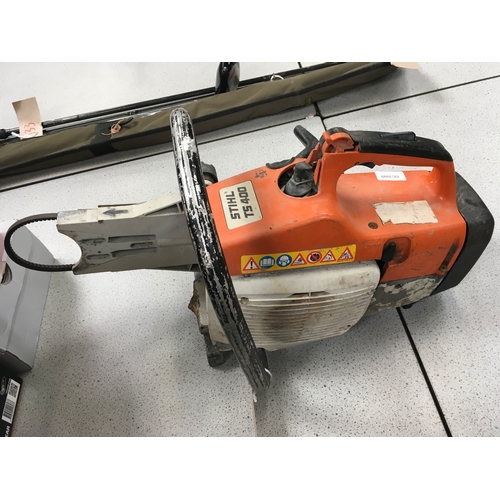 2099 - A Stihl TS 400 disc cutter, as found (ref:122).