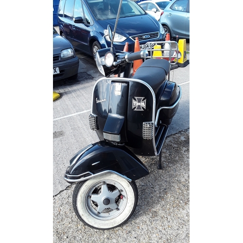 2153 - A Vespa PX125 scooter. One of the last off the line. 4253km on the clock. Recently had MOT. Paperwor... 