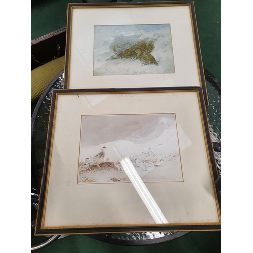 2432 - A pair of framed and glazed prints of Arctic scenes.