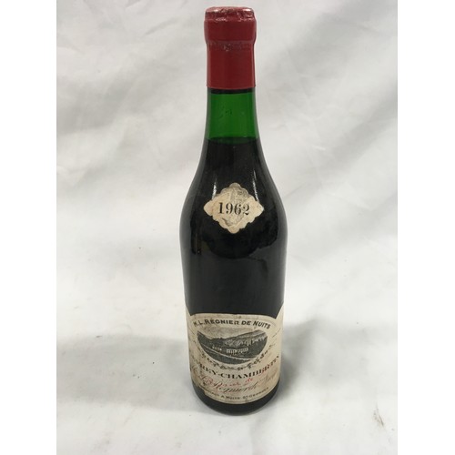 139 - A 1962 bottle of Gevrey-Chambertin from M.L. Régnier de Nuits.