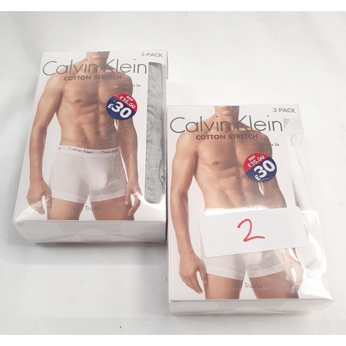 341 - Two Packs of Calvin Klein underwear. One pack size L and the other size XL (REF 2).