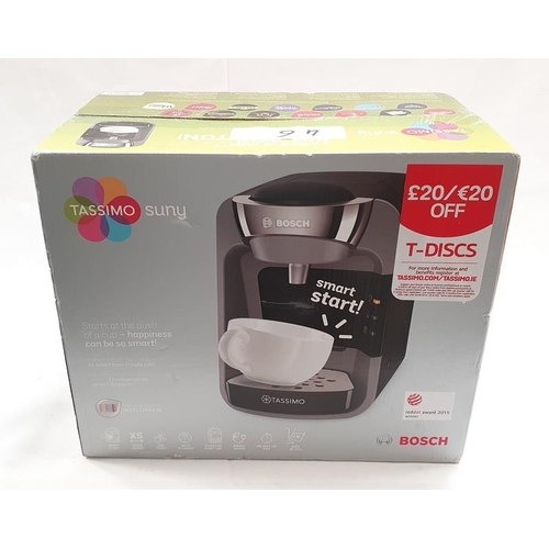 384 - Bosch Tassimo Suny coffee machine boxed (REF 46).