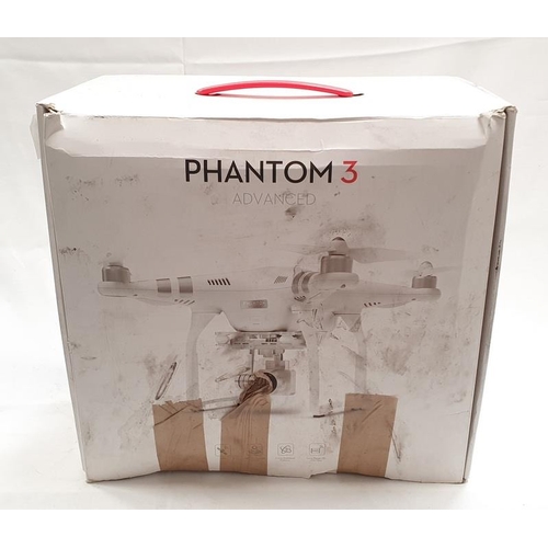 385 - Phantom 3 Advanced Drone boxed (REF 18).