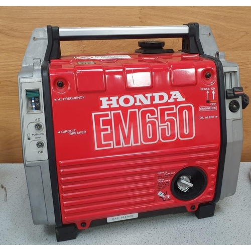 377 - Honda EM650 petrol generator.