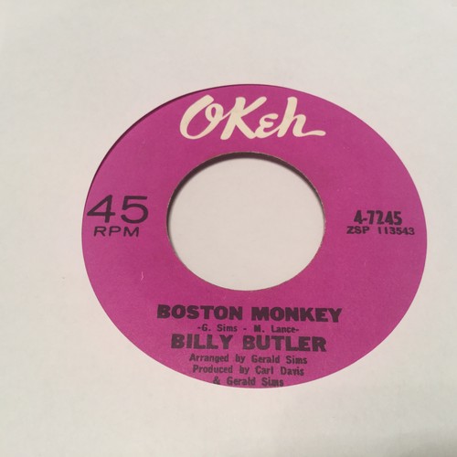 41 - BILLY BUTLER - RIGHT TRACK / BOSTON MONKEY 45rpm SINGLE. Another Northern original classic here on t... 