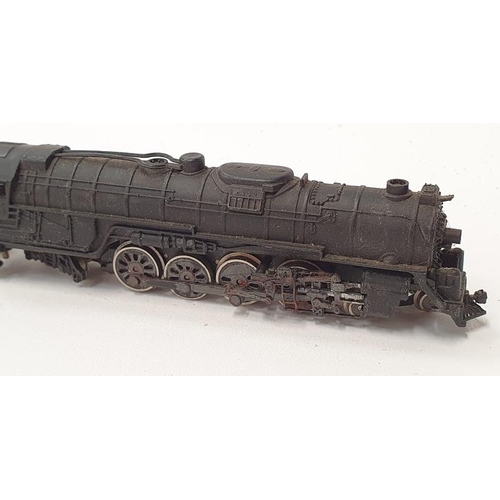 198 - Bachmann N Gauge 4-8-4 AT&SI steam locomotive and tender Santa-Fe 3780 - unboxed.