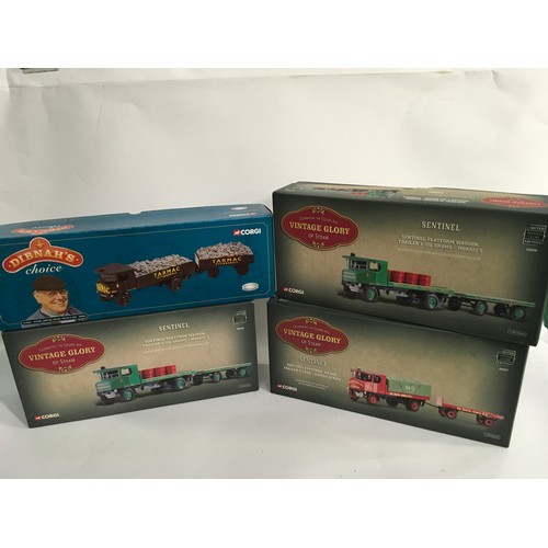 418 - Corgi Vintage Glory of Steam lorries - 80002, 80009, 2 x 80007, 3 x 80008 and Corgi Dibnah’s Choice ... 