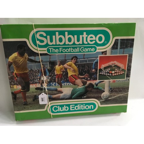 298 - Subbuteo The Football Game Club Edition set.  Seems complete but not checked.