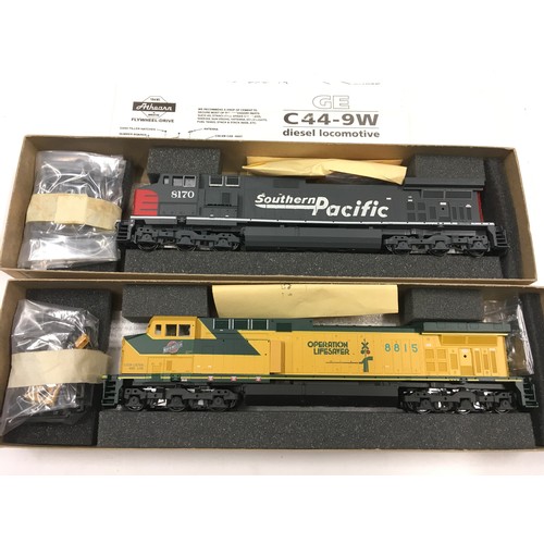 216 - 2 Athearn HO boxed locomotives - 4958 C44-9W Dummy Southern Pacific No. 8170 and 4376 AC4400 Dummy N... 