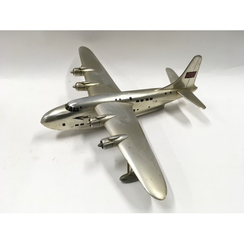 304 - Metal Boac seaplane display model.