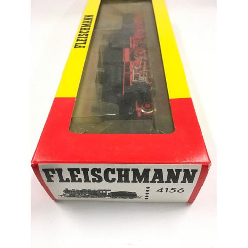 96 - Fleischmann HO 4156 DRG Class BR 56 2084 2-8-0. Appears Excellent in Good Plus box.