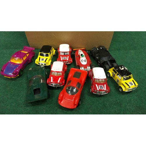 318 - Scalextric group to include C16 Ferrari, C125 Porsche, C15 Ford Mirage, C136 Ferrari 312 T3, Hornby ... 