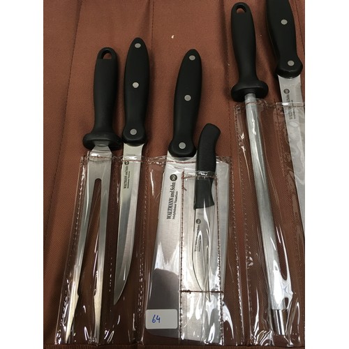 42 - A 9 piece knife set (ref 65)