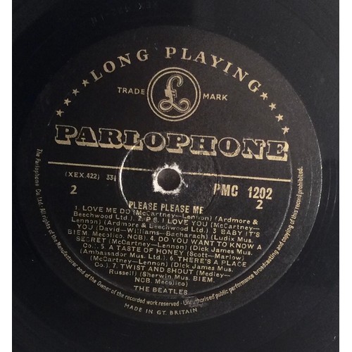 1007 - BEATLES LP ‘PLEASE PLEASE ME’ BLACK AND GOLD MONO. Found here on Parlophone PMC 1202 from 1963. The ... 