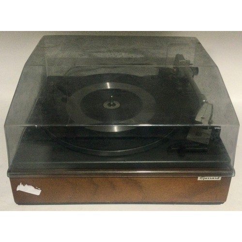 266 - Garrard SP25 mk2 turntable / record player. Comes in wooden plinth with Perspex lid.