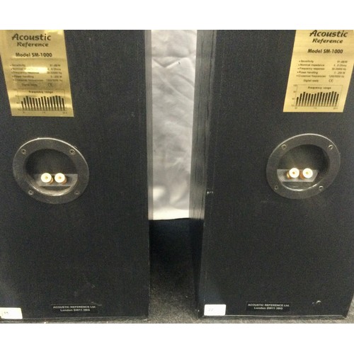 263 - Pair of Acoustic Reference speakers. These are 3 way speakers with model number SM1000. Slight age r... 