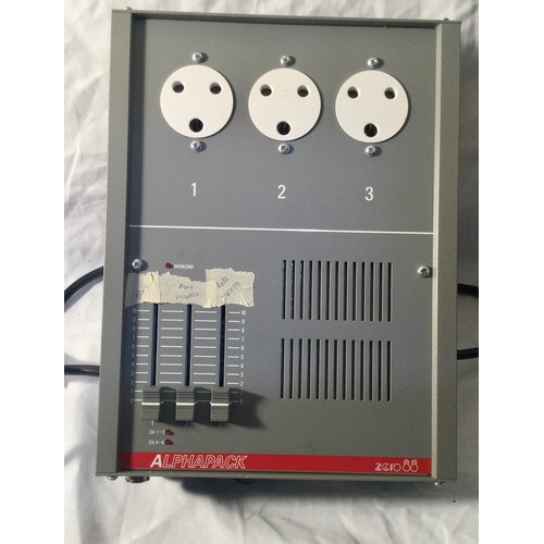 268 - ZERO 88 LIGHTING DIMMER PACK.  Zero 88 Alphapack 2 dimmer in fully working condition. It comes fitte... 