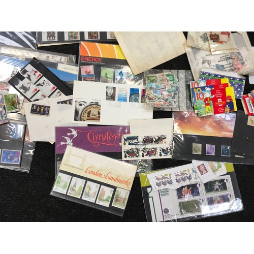 212 - Large Quantity of first day covers, presentation packs, booklets, decimal mint stamps etc