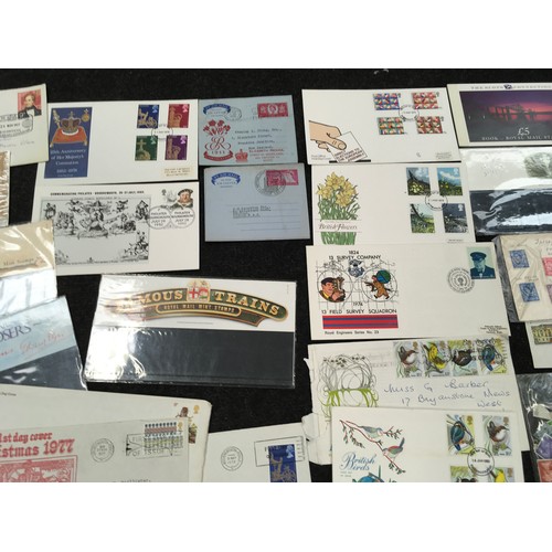 212 - Large Quantity of first day covers, presentation packs, booklets, decimal mint stamps etc