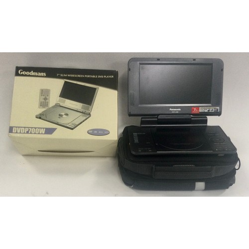 320 - 2 portable DVD players. Panasonic DVD-LS84 and Goldman’s DVDP700W.