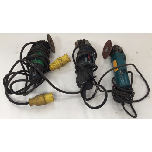 314 - 3 x electric sander/grinders to include Makita, Bosch