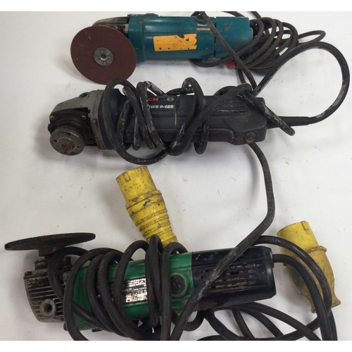 314 - 3 x electric sander/grinders to include Makita, Bosch