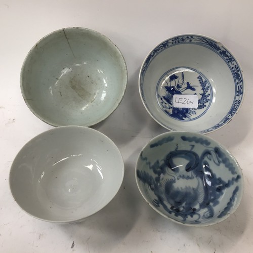 135 - 4 oriental rice bowls