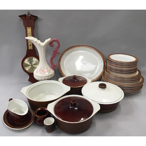 298 - Poole Pottery Chestnut Brown dinnerware together with some by Villeroy & Boch in a similar brown gla... 