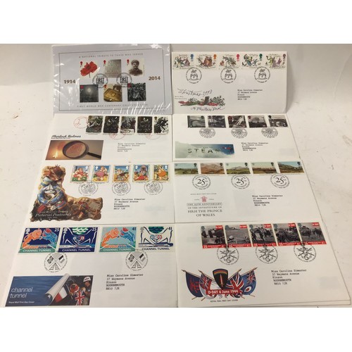 210 - Quantity of mixed first day covers