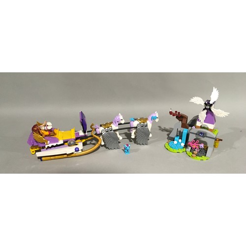 546 - Lego Elves Bundle with boxes and instruction manuals: 41077 Aira’s Pegasus Sleigh, 41074 Azari and t... 