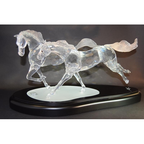 248 - Swarovski Crystal The Wild Horses limited edition 2001 comes in custom made Grey Padded box with fra... 
